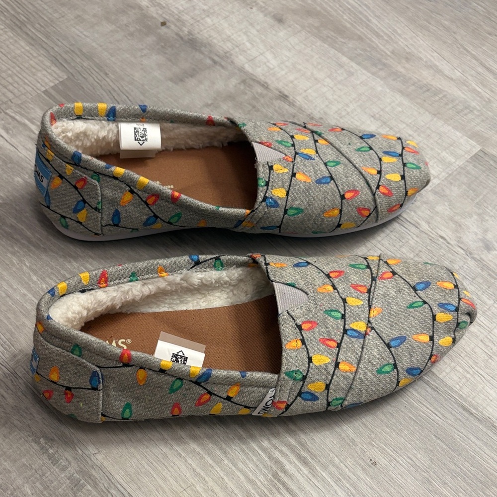 Toms Gray Slip-On with Colorful Lights